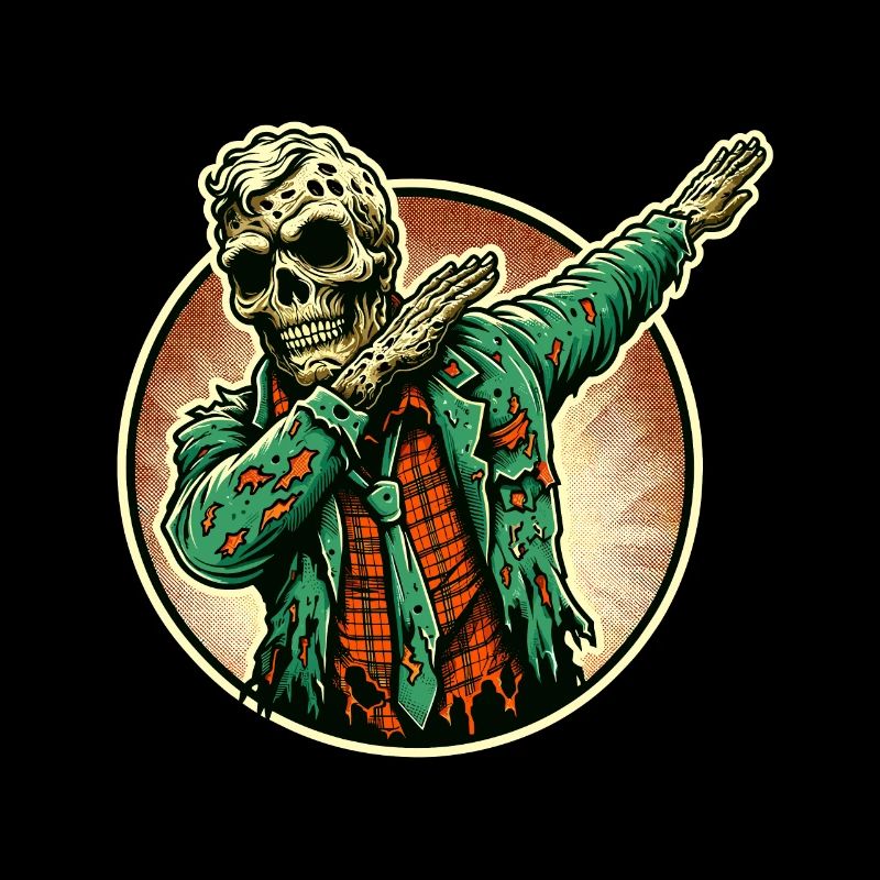 Dabbing Zombie Drôle Dabbing Design