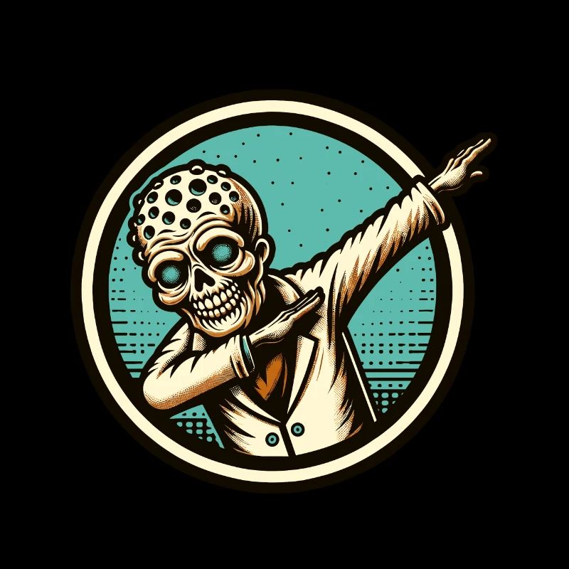 Dabbing Zombie Drôle Dabbing Design