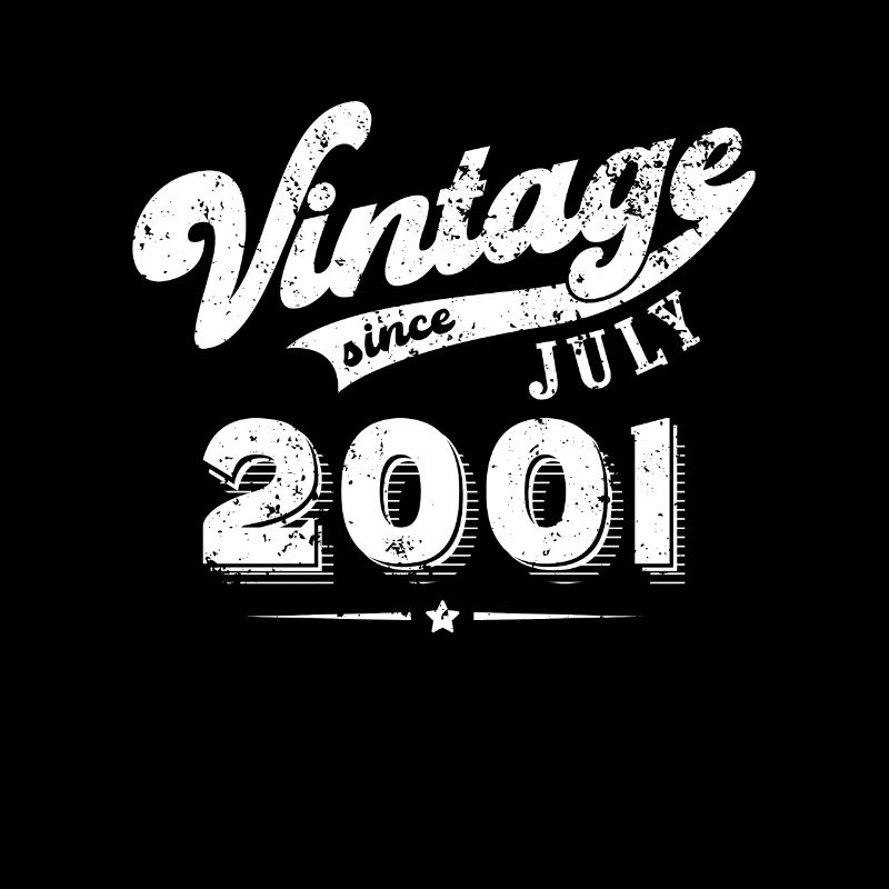 Vintage since July 2001 Geburtstag Geschenk