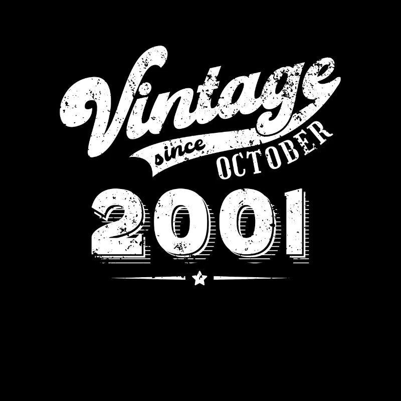 Vintage since October 2001 Geburtstag Geschenk