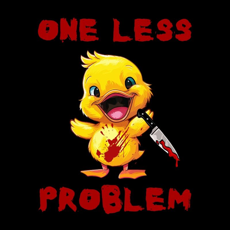 Duck with Knife - One Problem Less Fun