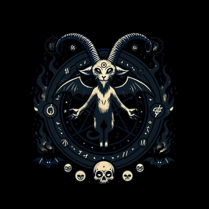 Creepy Devil Cat Dark Cats Summoning