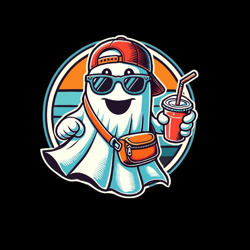 Boo-Jee Ghost Funny Fashionable Ghost