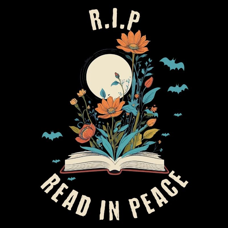 Funny Book Lover Design Spooky Halloween