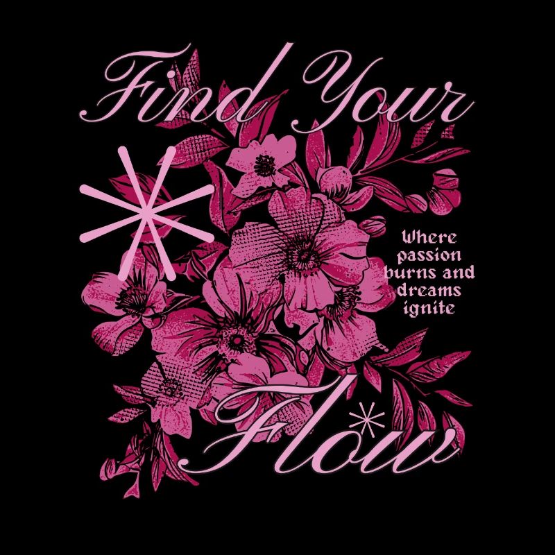 Find Your Flow Flower Design