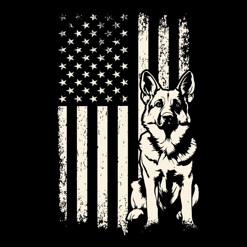 Deutscher Schäferhund USA 4. Juli und Veterans Day
