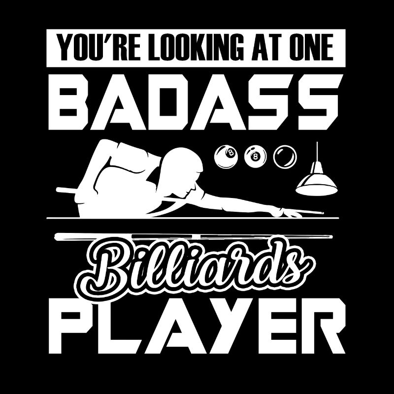 Funny Badass Billiards Player