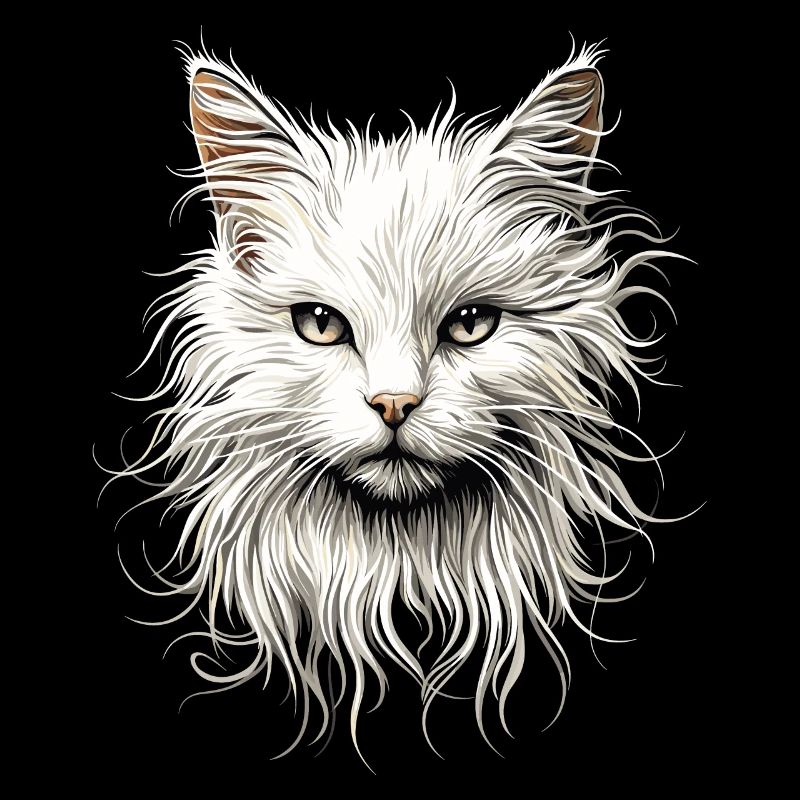 Chat Angora Blanc Chat Angora Chats Angora Mignons