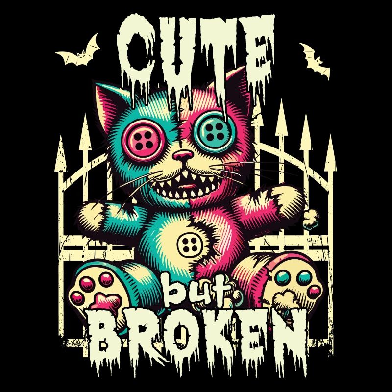 Psychopathe mental - Chat mignon mais cassé