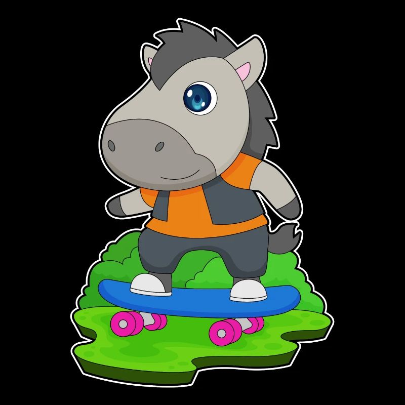 Pferd Skater Skateboard
