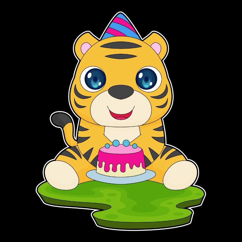 Tiger Birthday Party Hat