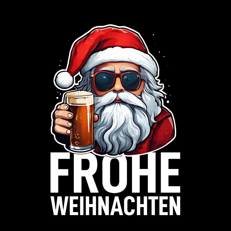 Weihnachtsmann mit Bier Weihnachten