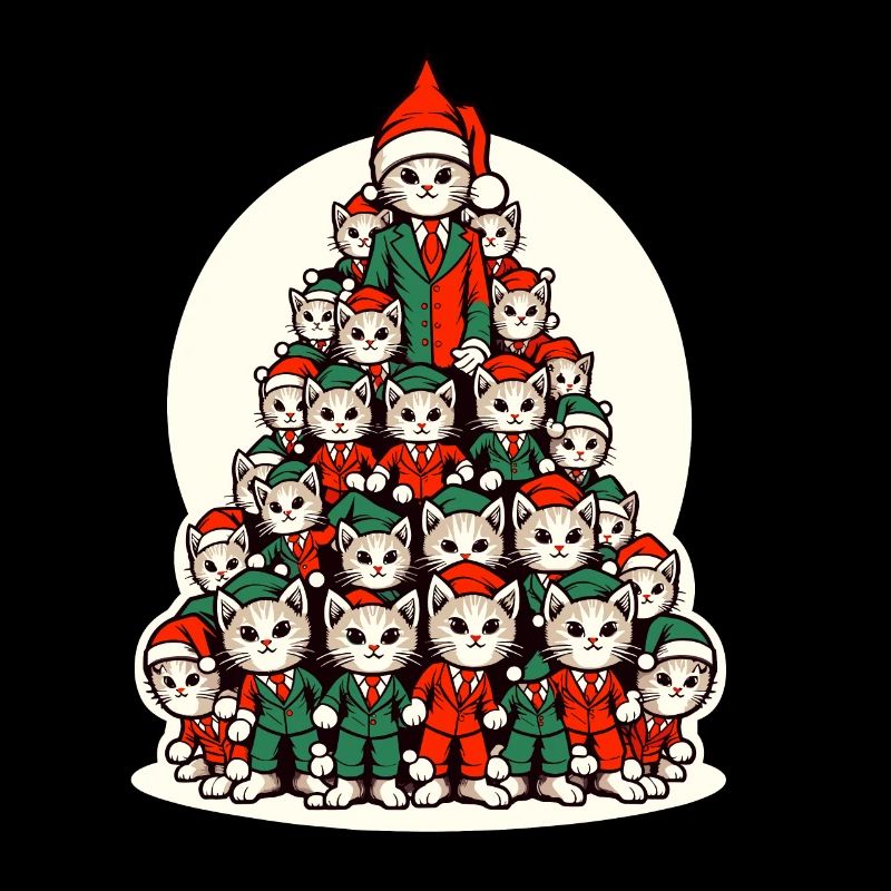 Christmas Cats Christmas Tree Parade