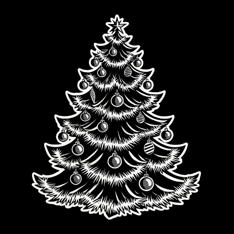 Christmas tree with baubles