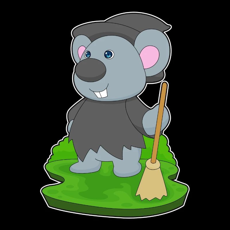 Mouse Halloween Witch