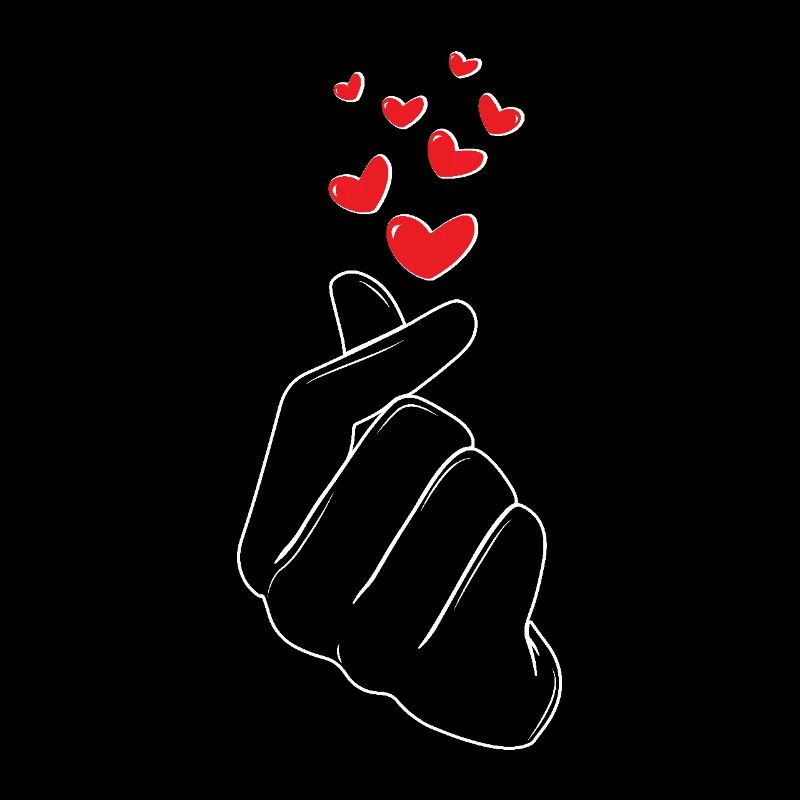 Herzhand Geste Liebe Rot Herz Symbolik