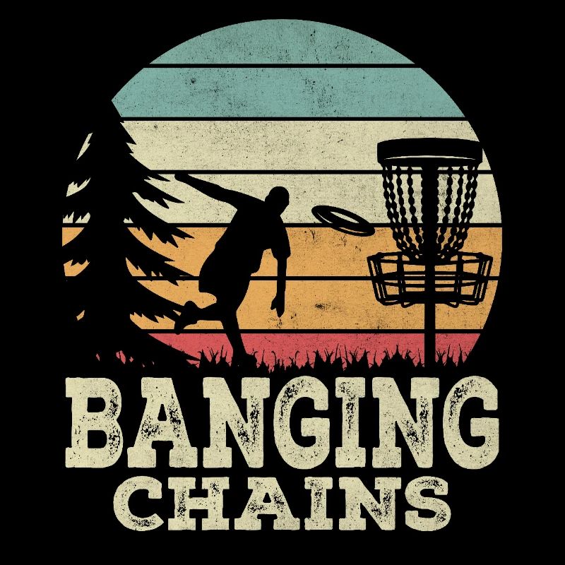 Bangging Chains Funny Disc Golf Basket