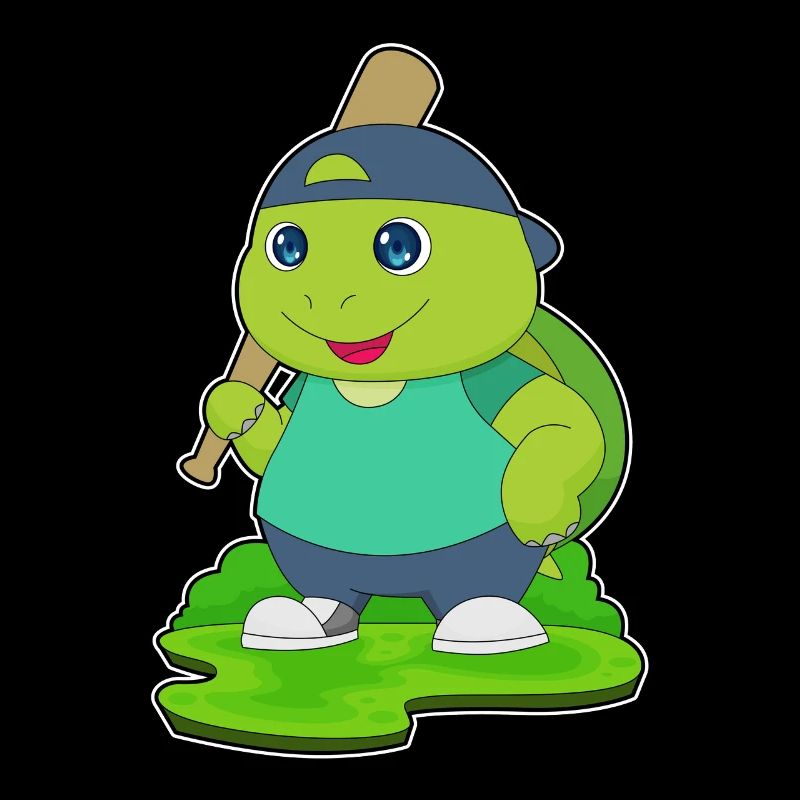 Turtle Baseball Baseball Bat