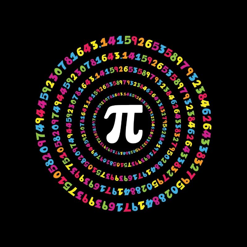 Cycle coloré pour le Pi Day avec spirale numérique
