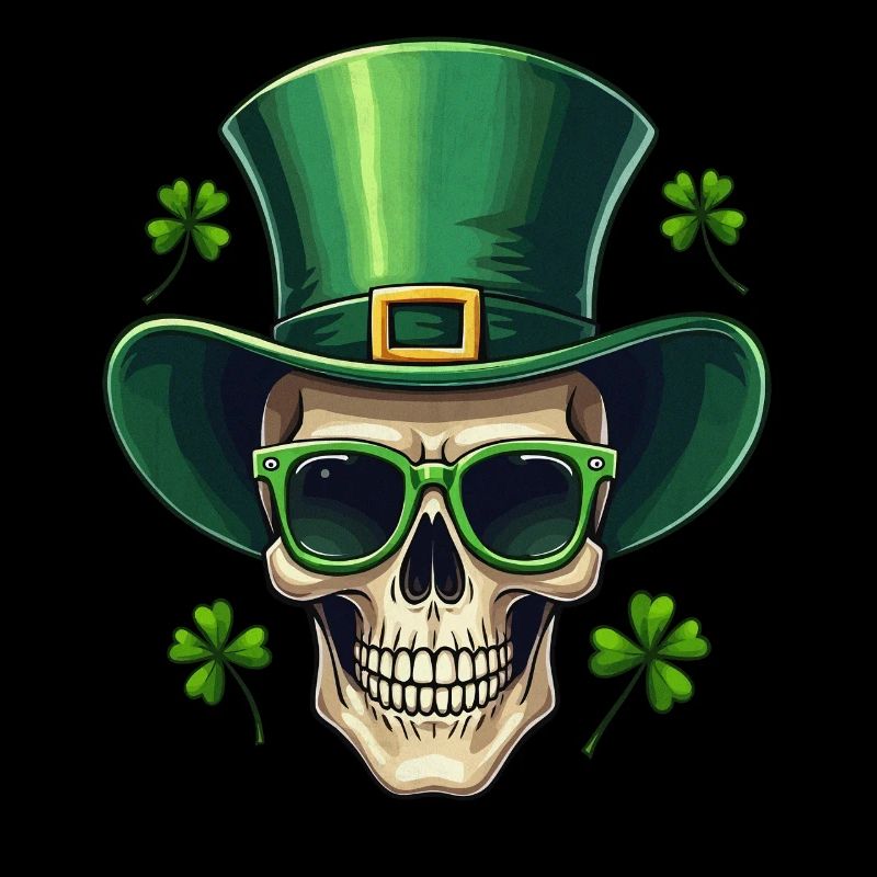 St Patricks Day Irischer Totenkopf