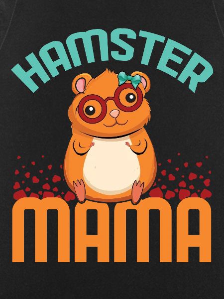 Loving hamster mom illustration