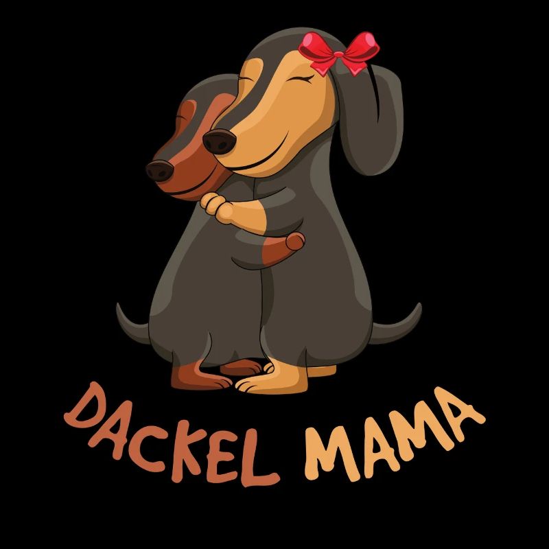 Teckel maman aimant chien câlin
