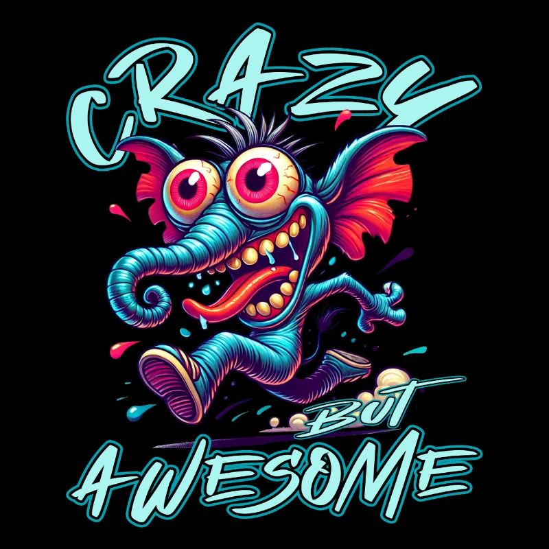 Crazy but Awesome Elephant Comic Style