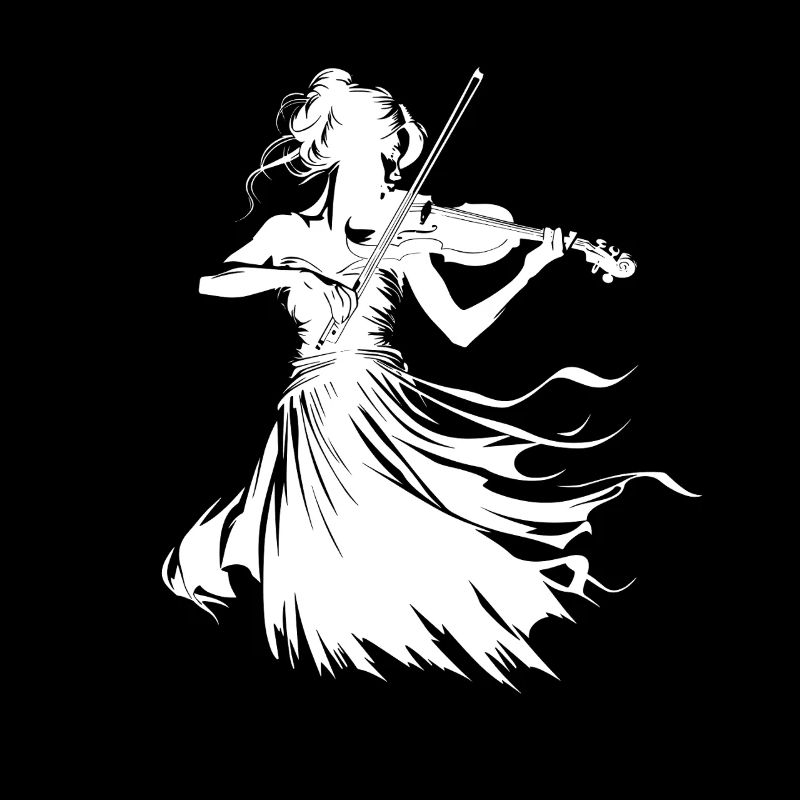 Dessin de violoniste