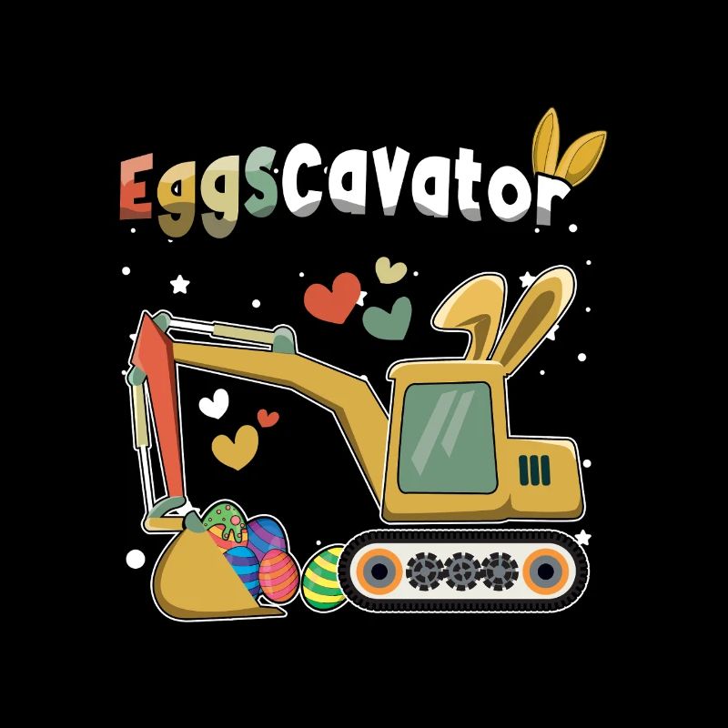 Ostern Eggscavator Bagger Eier