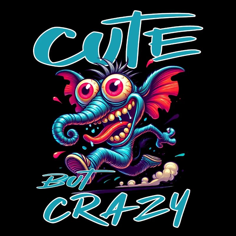 Cute but Crazy Elephant Comic Style