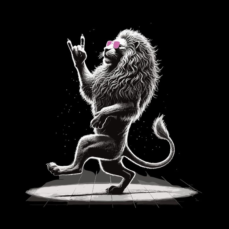 Lion à bascule – sauvage et libre