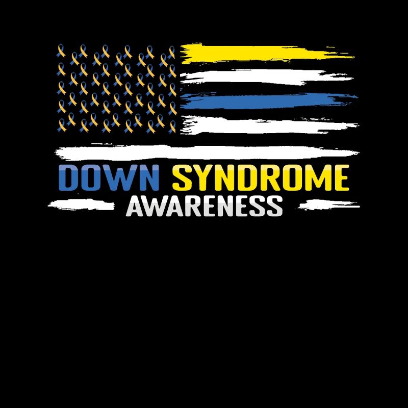 Down Syndrom Bewusstsein Flagge Design