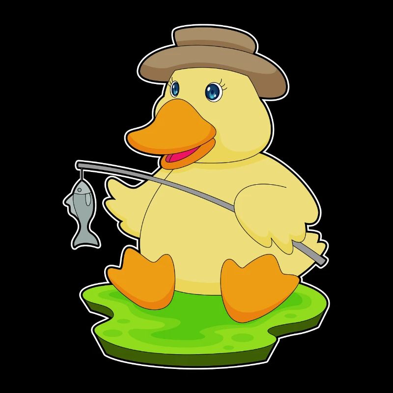 Canard Pêcheur Pêche Pêche
