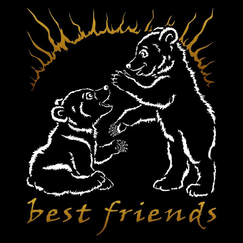 Zwei Bären - beste Freunde
