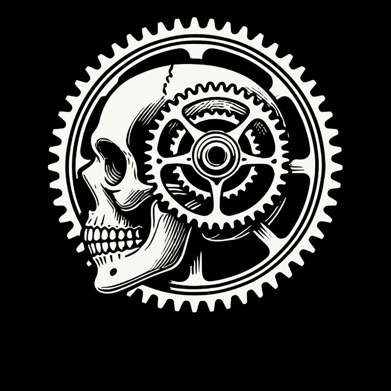Bicycle Skull Gear Adventure