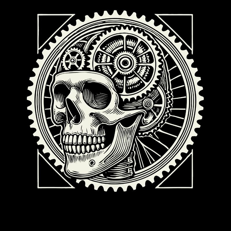 Bicycle Lovers Skull Gears