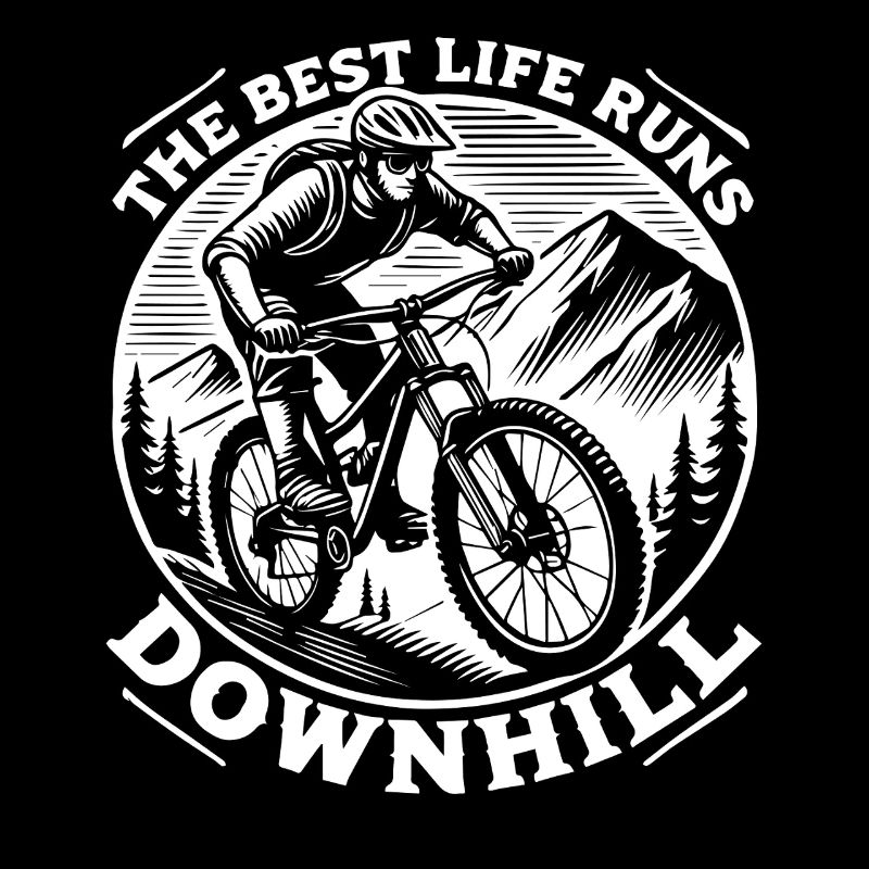 Fahrrad Abenteuer Downhill Berg Retro