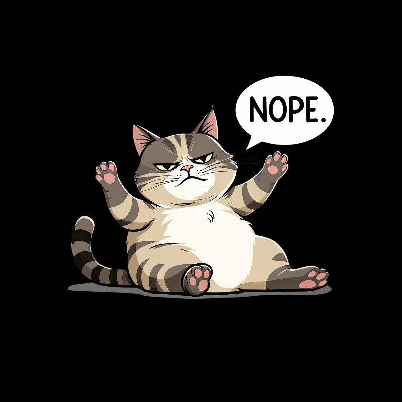 Genervte Katze sagt „NOPE“ – Kein Bock-Modus