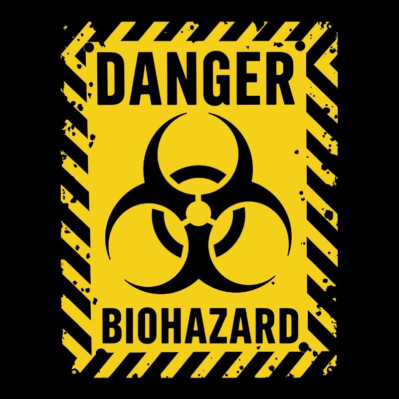 Danger Biohazard Grunge Zombies Apocalypse