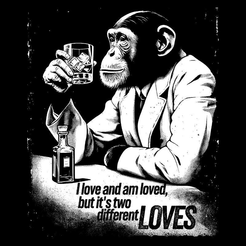 Sophisticated Monkey Cheers Design