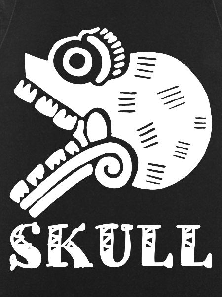 White tribal skull