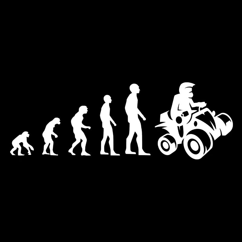 Quad Evolution Quadfahrer ATV Retro Motocross