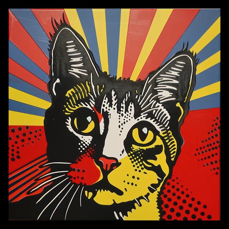 chat, motif de chat, bande dessinée, cadeau, idées cadeaux