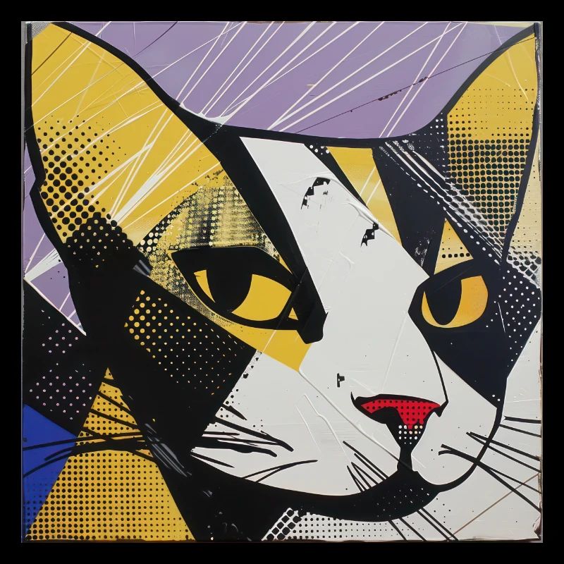 chat, motif de chat, bande dessinée, cadeau, idées cadeaux