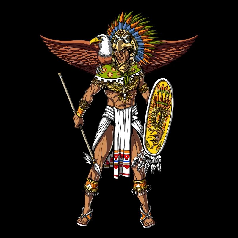 Aztec Eagle Warrior Native Mexican Indian