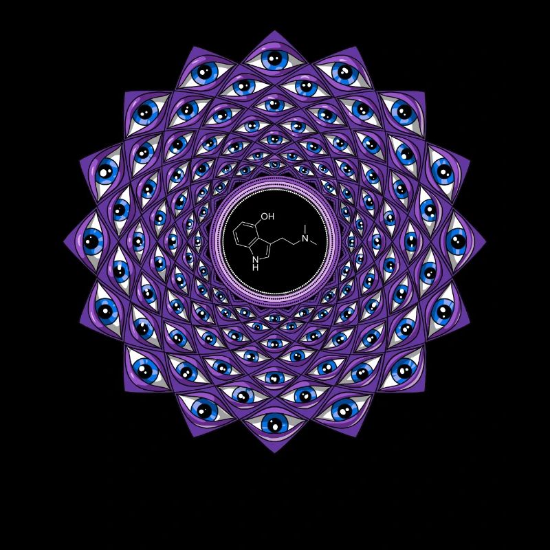 Voyage de molécule DMT psychédélique