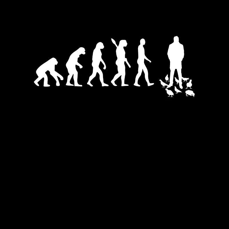 Taube - Evolution des Menschen / Darwin