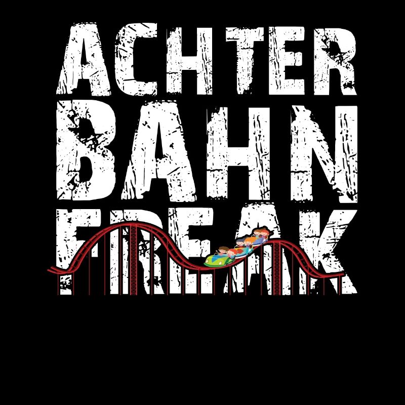Achterbahn Retro Rollercoaster Freizeitpark Spruch