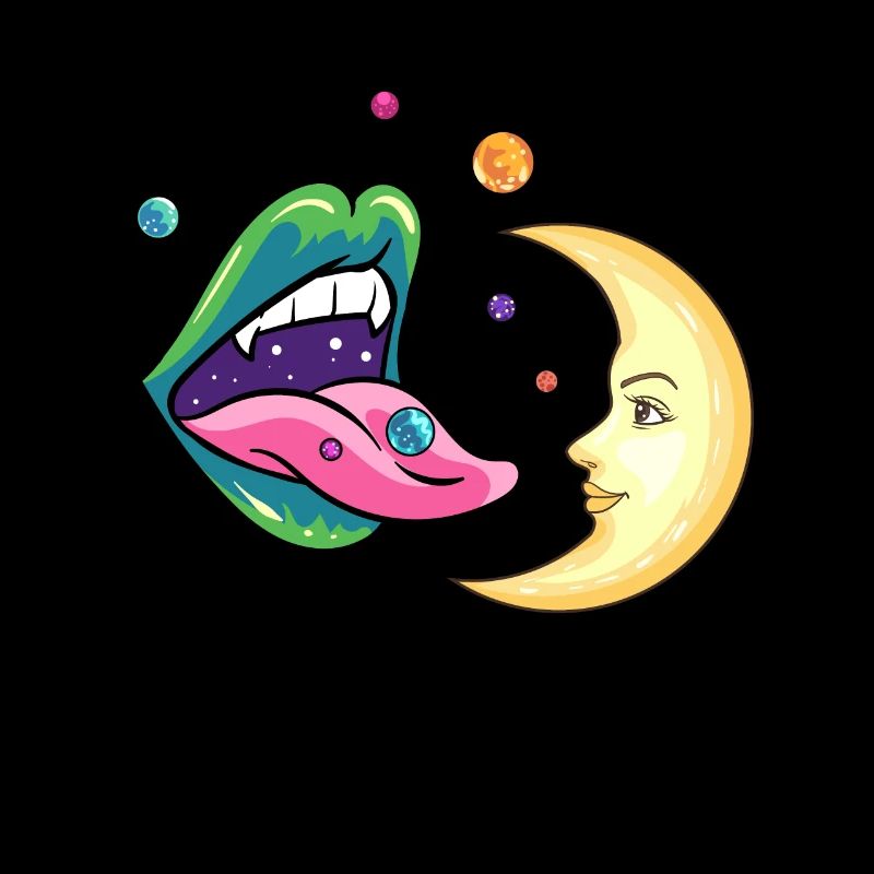 Planets and the moon design for a planet
