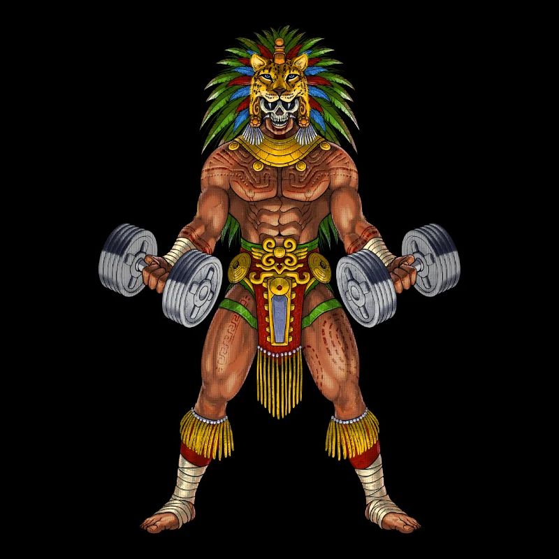 Aztekischer Krieger Bodybuilder